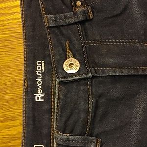 Ladies Revolution Dark Wash Brooke Slim Jeans Size 27